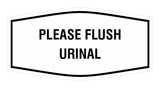 Fancy Please Flush Urinal Wall or Door Sign