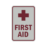 Portrait Round First Aid Sign