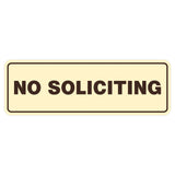 Standard No Soliciting Sign
