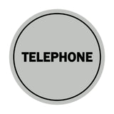 Signs ByLITA Circle Telephone Sign
