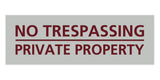 Signs ByLITA Basic No Trespassing Private Property Sign