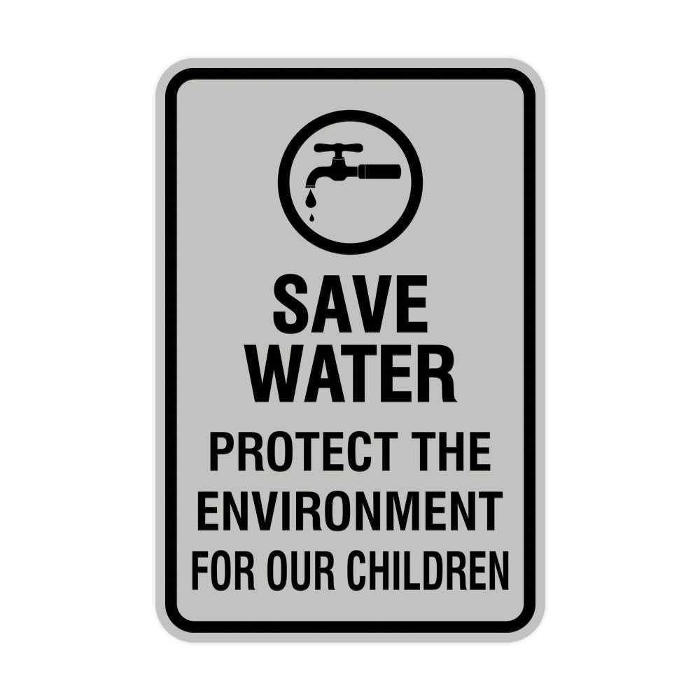 Portrait Round Save Water Protect The Environment For Our Children