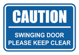 Signs ByLITA Classic Framed Caution Swinging Door Please Keep Clear Sign