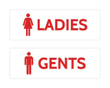 Signs ByLITA Basic Ladies and Gents Sign Set