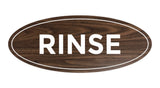 Oval Rinse Sign