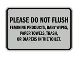 Signs ByLITA Classic Framed Please Do Not Flush Etiquette