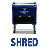 SHRED Self Inking Rubber Stamp