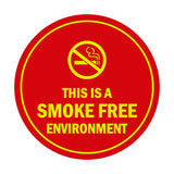 Signs ByLITA Circle This Is A Smoke Free Environment Sign