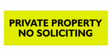 Signs ByLITA Basic Private Property No Soliciting Sign