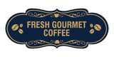 Designer Fresh Gourmet Coffee Wall or Door Sign