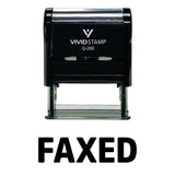 Simple FAXED Self-Inking Office Rubber Stamp