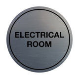 Signs ByLITA Circle Electrical Room Sign