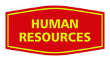 Signs ByLITA Fancy Human Resources Sign with Adhesive Tape, Mounts On Any Surface, Weather Resistant, Indoor/Outdoor Use