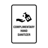 Portrait Round Complimentary Hand Sanitizer Sign