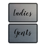 Signs ByLITA Classic Framed Ladies And Gents Sign Set