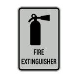 Portrait Round Fire Extinguisher Sign
