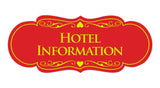 Signs ByLITA Designer Hotel Information Sign