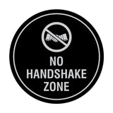 Circle No Handshake Zone Sign