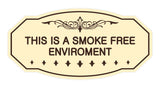 Victorian This Is A Smoke Free Environment Sign