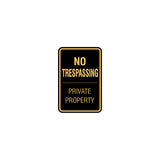 Signs ByLITA Portrait Round no trespassing private property Sign