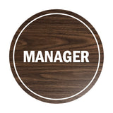 Signs ByLITA Circle Manager Sign