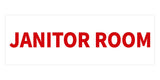 Signs ByLITA Basic Janitor Room Sign