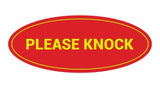 Signs ByLITA Oval Please Knock Sign