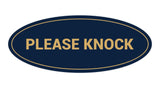 Signs ByLITA Oval Please Knock Sign