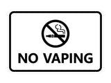 Signs ByLITA Classic Framed No Vaping