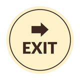 Signs ByLITA Circle Exit-Right Sign