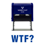 Blue WTF? Novelty Stamp