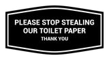 Fancy Please Stop Stealing Our Toilet Paper Sign