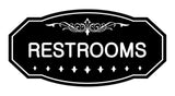 Victorian Restrooms Sign