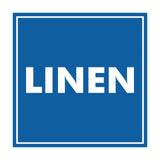 Signs ByLITA Square Linen Sign with Adhesive Tape, Mounts On Any Surface