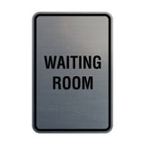 Portrait Round Waiting Room Sign
