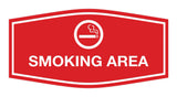 Signs ByLITA Fancy Smoking Area Sign