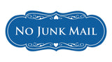 Signs ByLITA Designer No Junk Mail Sign