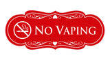 Signs ByLITA Designer No Vaping Sign