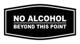 Signs ByLITA Fancy No Alcohol Beyond this Point Sign