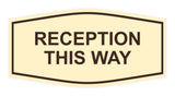 Signs ByLITA Fancy Reception This Way Sign