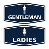 Signs ByLITA Fancy Ladies and Gentlemen Sign Set, 2-Pack