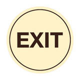Signs ByLITA Circle Exit Sign