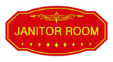 Victorian Janitor Room Sign