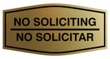Signs ByLITA Fancy No Soliciting No Solicitar Sign