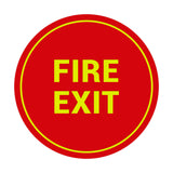 Signs ByLITA Circle Fire Exit Sign