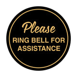 Signs ByLITA Circle Please Ring Bell For Assistance Sign