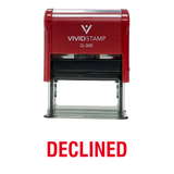 DECLINED Self Inking Rubber Stamp