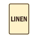 Portrait Round Linen Sign