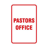 Signs ByLITA Portrait Round Pastors Office Sign