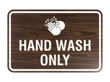 Signs ByLITA Classic Framed Hand Wash Only Sign